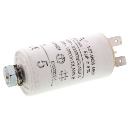 1 pcs - KEMET C27 Metallised Polypropylene Film Capacitor, 470V ac, ±5%, 5μF, Chassis Mount