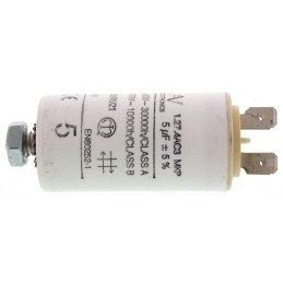 1 pcs - KEMET C27 Metallised Polypropylene Film Capacitor, 470V ac, ±5%, 5μF, Chassis Mount
