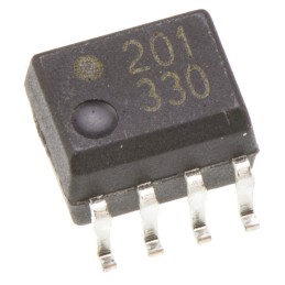 5 pcs - Broadcom, HCPL-0201-000E DC Input Logic Gate Output Optocoupler, Surface Mount, 8-Pin SOIC