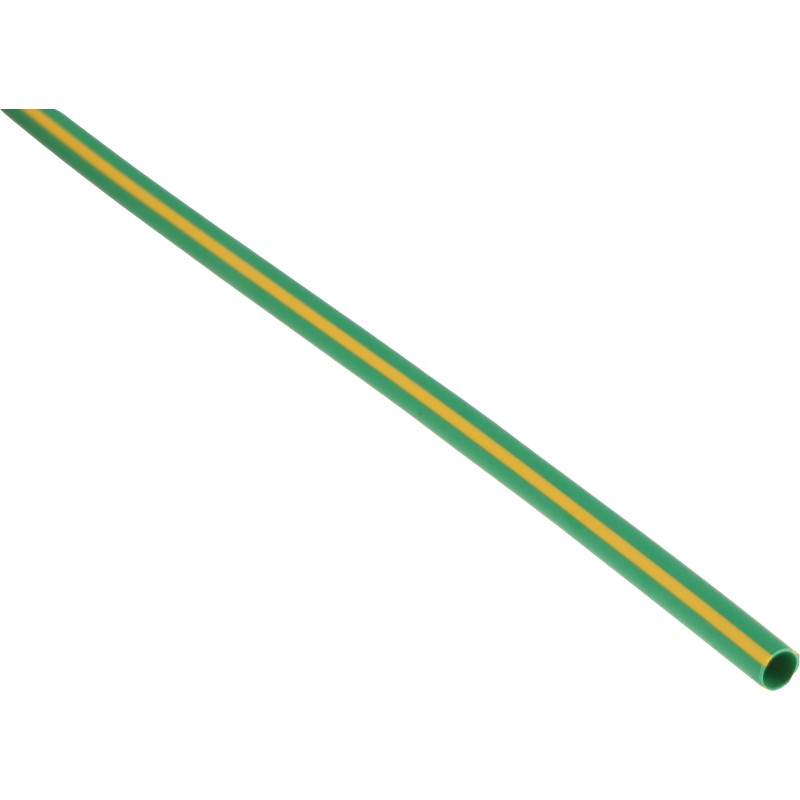5 pcs - RS PRO Heat Shrink Tubing, Green 3.2mm Sleeve Dia. x 1.2m Length 2:1 Ratio