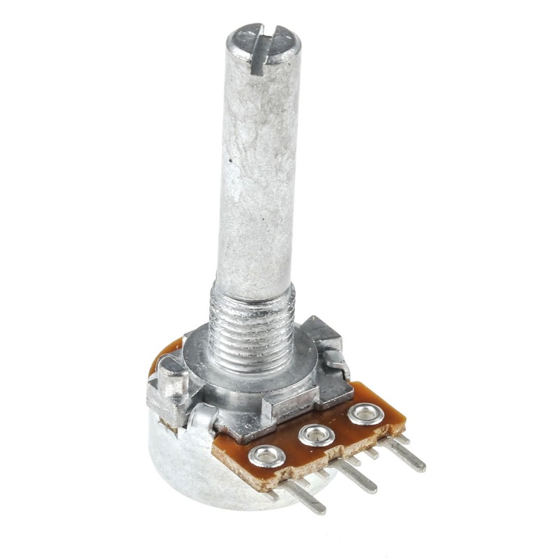 1 pcs - Alps Alpine 10kΩ Rotary Carbon Film Potentiometer, Panel Mount (Through Hole), RK1631110TWA