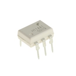 25 pcs - onsemi, H11AA1M AC Input Transistor Output Optocoupler, Through Hole, 6-Pin PDIP