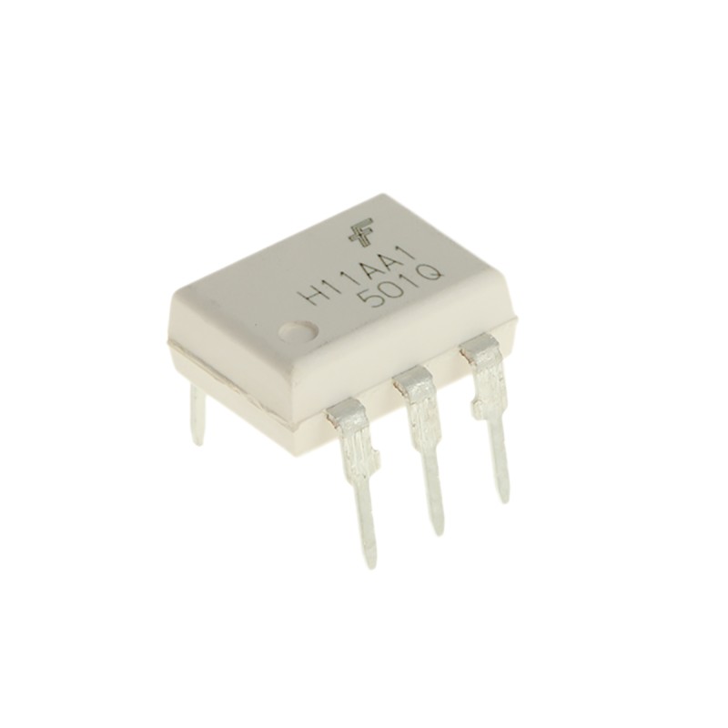 25 pcs - onsemi, H11AA1M AC Input Transistor Output Optocoupler, Through Hole, 6-Pin PDIP