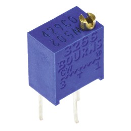 1 pcs - 5kΩ, Through Hole Trimmer Potentiometer 0.25W Top Adjust Bourns, 3266