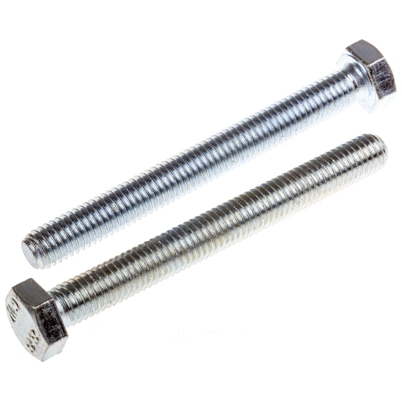 1 Bag of 25 - Zinc Plated Steel Hex, Hex Bolt, M8 x 75mm