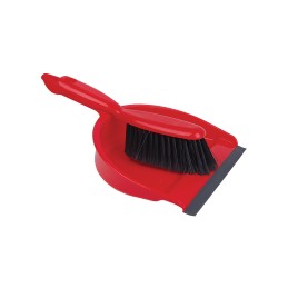 1 pcs - Robert Scott Red Dustpan & Brush for Dust Cleaning with brush included