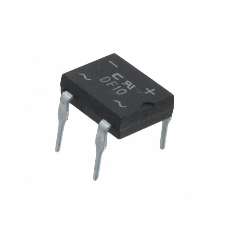 10 pcs : DF10-G - BRIDGE RECT 1PHASE 1KV 1A 4-DF
