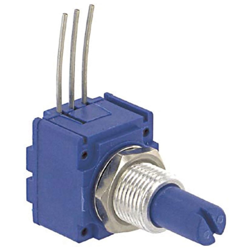 1 pcs - Bourns 500kΩ Rotary Potentiometer 1-Gang Panel Mount, 91A1A-B28-A23L