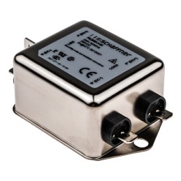 50 pcs - Schaffner, FN2060 3A 250 V ac/dc 400Hz, Chassis Mount EMI Filter, Fast-On, Single Phase