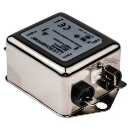 50 pcs - Schaffner, FN2060 3A 250 V ac/dc 400Hz, Chassis Mount EMI Filter, Fast-On, Single Phase