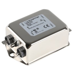 50 pcs - Schaffner, FN2060 10A 250 V ac/dc 400Hz, Chassis Mount EMI Filter, Fast-On, Single Phase