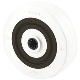 1 pcs - Tente White Polyamide Abrasion Resistant, Corrosion Resistant, Quiet Operation Trolley Wheel, 400kg