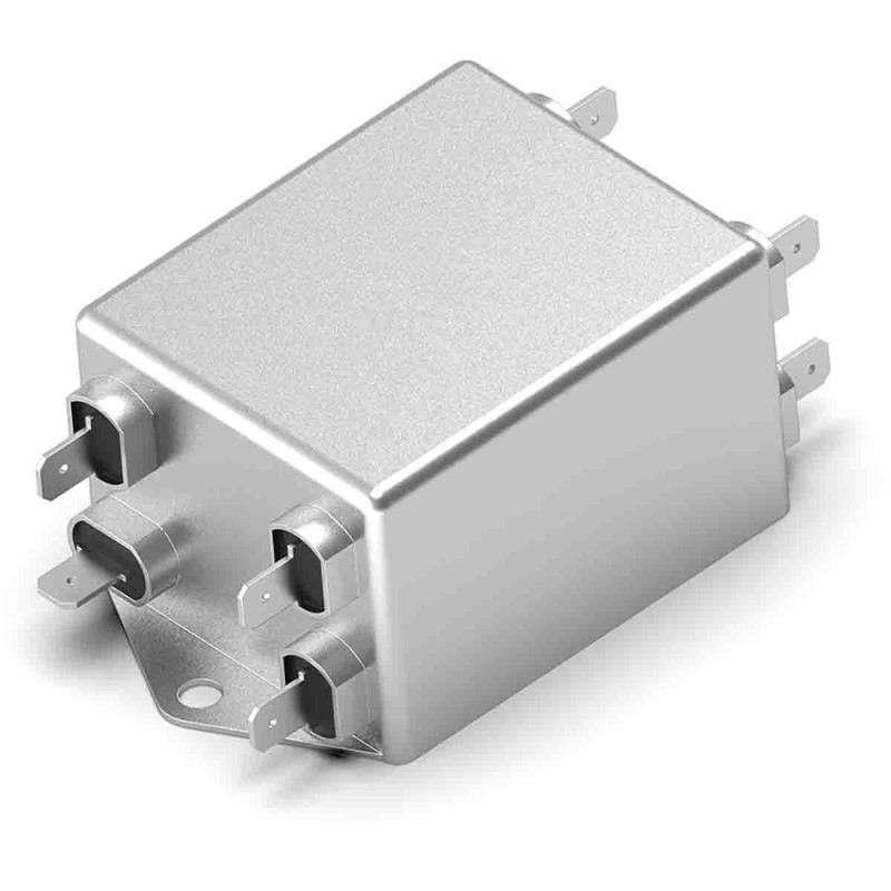 50 pcs - TE Connectivity, KEB 10A 440 V ac 50/60Hz, Chassis Mount EMI Filter, Quick Connect 3 Phase