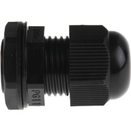 10 pcs - RS PRO Black Nylon Cable Gland, PG11 Thread, 5mm Min, 10mm Max, IP68