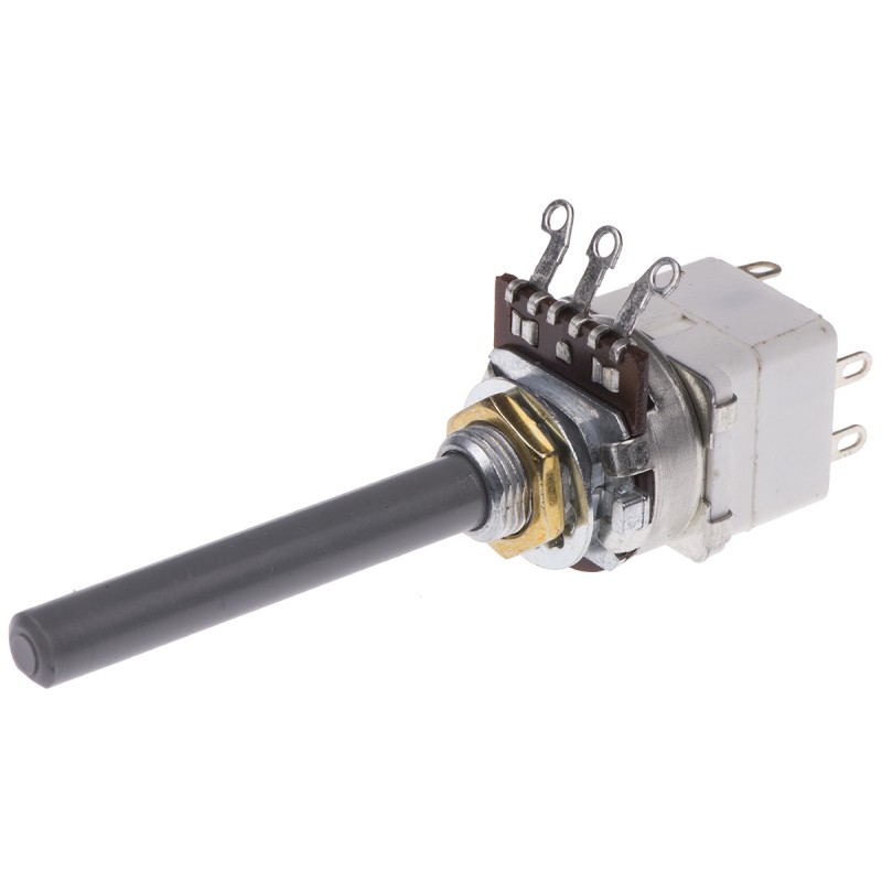 1 pcs - TE Connectivity 4.7kΩ Rotary Potentiometer 1-Gang Panel Mount, 1624216-2