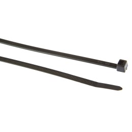 1 Bag of 100 - HellermannTyton Cable Tie, 390mm x 4.6 mm, Black Polyamide 6.6 (PA66), Pk-100
