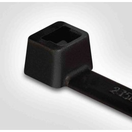 1 Bag of 100 - HellermannTyton Cable Tie, 390mm x 4.6 mm, Black Polyamide 6.6 (PA66), Pk-100