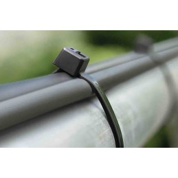 1 Bag of 100 - HellermannTyton Cable Tie, 390mm x 4.6 mm, Black Polyamide 6.6 (PA66), Pk-100