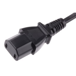 1 pcs - RS PRO Straight IEC C17 Socket to Straight Type A Chinese Plug Power Cord, 2m