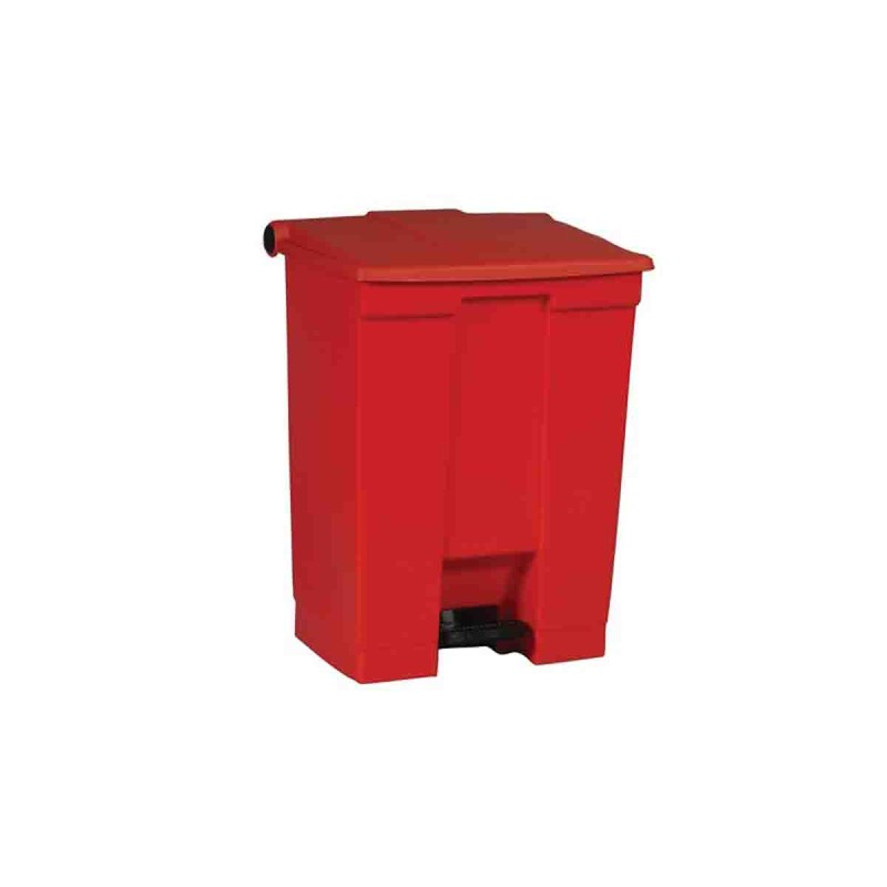 1 pcs - Rubbermaid Commercial Products Legacy Step-On 68L Red Pedal Plastic Waste Bin
