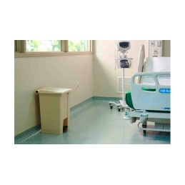 1 pcs - Rubbermaid Commercial Products Slim Jim 68L White Pedal Waste Bin