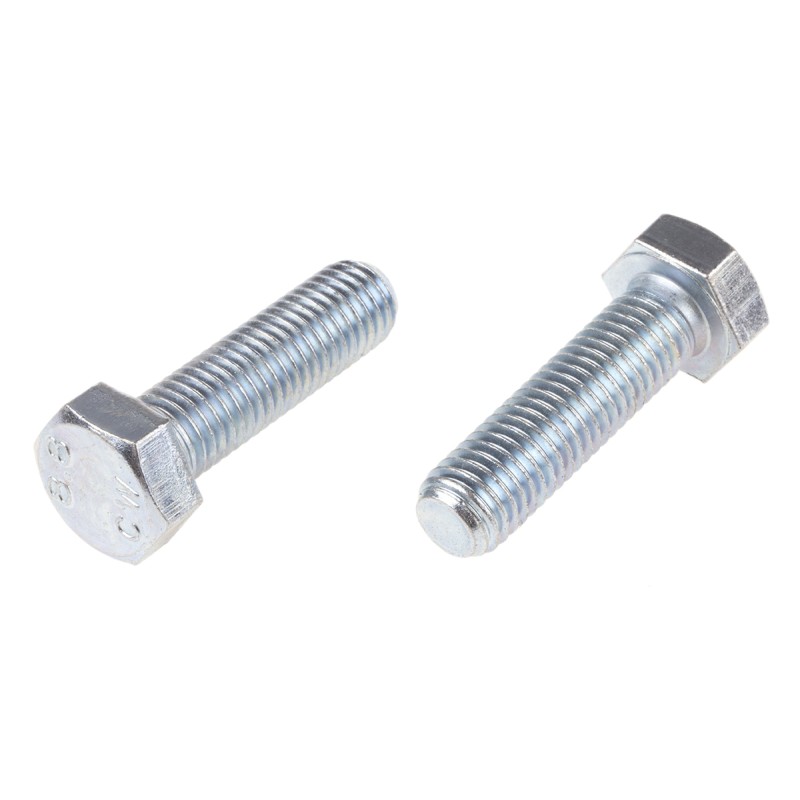 1 Bag of 25 - Zinc Plated Steel Hex, Hex Bolt, M14 x 50mm