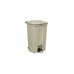 1 pcs - Rubbermaid Commercial Products Legacy Step-On 87L Beige Pedal Plastic Waste Bin