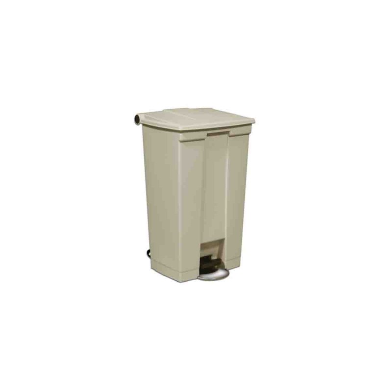 1 pcs - Rubbermaid Commercial Products Legacy Step-On 87L Beige Pedal Plastic Waste Bin