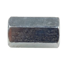 1 Bag of 25 - 24mm Bright Zinc Plated Steel Coupling Nut, M8