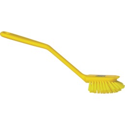 1 pcs - Vikan Medium Bristle Yellow Scrubbing Brush, 23mm bristle length, PET bristle material