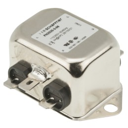 60 pcs - Schaffner, FN2020 3A 250 V ac/dc 400Hz, Chassis Mount EMI Filter, Fast-On, Single Phase