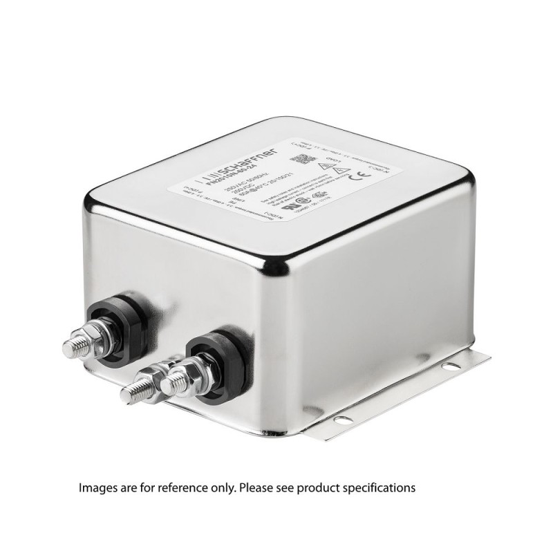 60 pcs - Schaffner, FN2010 1A 250 V ac/dc 0 - 400Hz, Chassis Mount EMI Filter, Fast-On, Single Phase