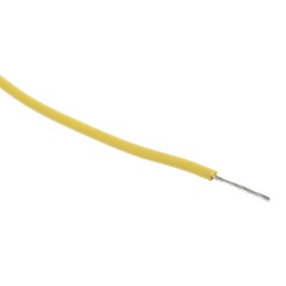1 Reel of 100 M - RS PRO Yellow 0.2 mm² Hook Up Wire, 24 AWG, 11/0.16 mm, 100m, XLPE Insulation