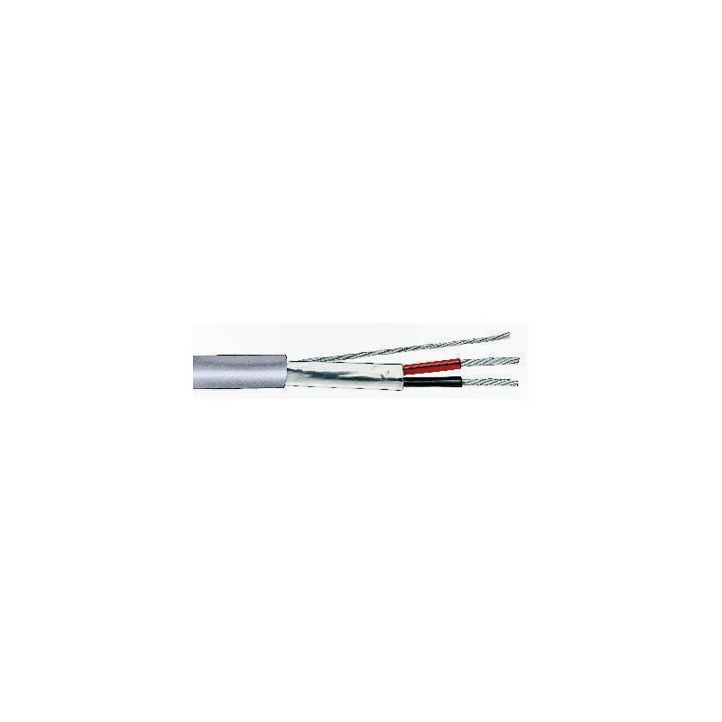 1 Reel of 500 M - RS PRO Twisted Pair Data Cable, 1 Pairs, 0.35 mm², 2 Cores, 22 AWG, Screened, 500m, Grey Sheath