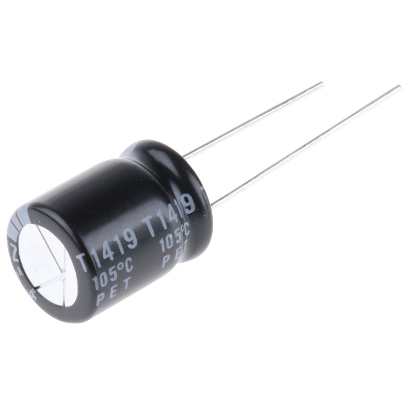 10 pcs - Rubycon 470μF Aluminium Electrolytic Capacitor 25V dc, Radial, Through Hole - 25ZLH470MEFC10X12.5