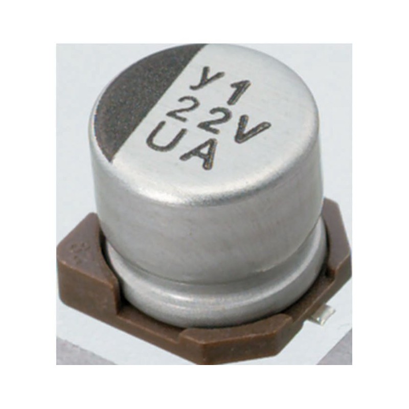 10 pcs - Nichicon 3.3μF Aluminium Electrolytic Capacitor 50V dc, Surface Mount - UUA1H3R3MCL