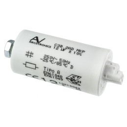 1 pcs - KEMET 12μF Polypropylene Capacitor PP 250V ac ±10% Tolerance Cable Mount C3B Series