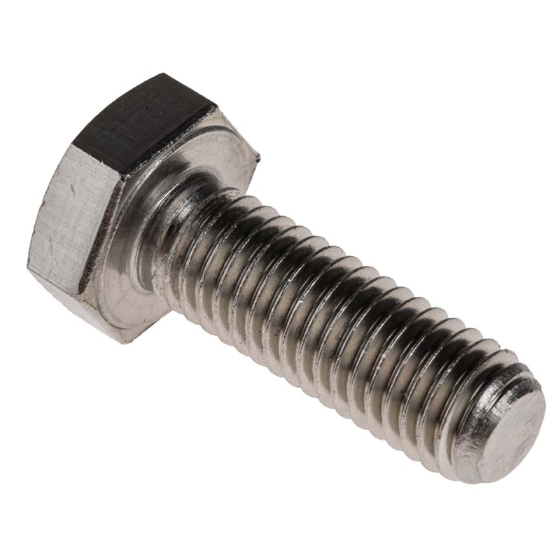 1 Bag of 25 - Plain Stainless Steel Hex, Hex Bolt, M10 x 30mm