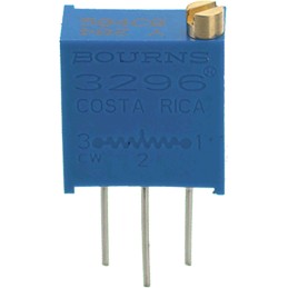 1 pcs - 10kΩ, Through Hole Trimmer Potentiometer 0.5W Top Adjust Bourns, 3296