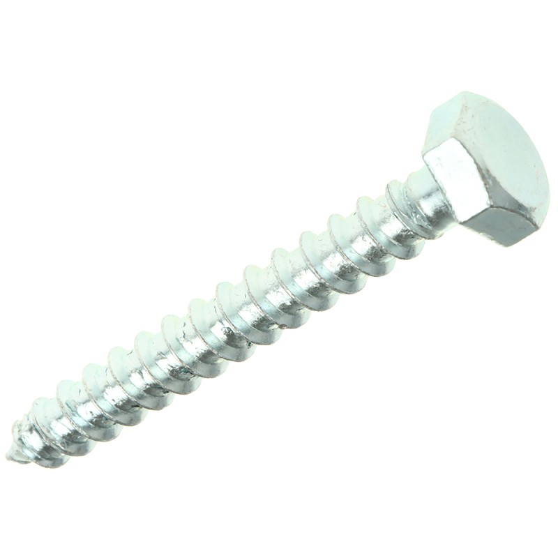 1 Bag of 25 - RS PRO Hex Coach Screw, Steel Bright Zinc Plated, 8mm x 60mm