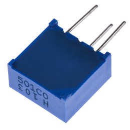 1 pcs - 10kΩ, Through Hole Trimmer Potentiometer 0.5W Side Adjust Bourns, 3386