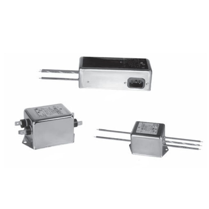 8 pcs - TE Connectivity, Corcom Q 6A 250 V ac 50/60Hz, Flange Mount RFI Filter, Fast-On, Single Phase