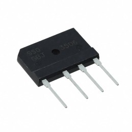 10 pcs : GBJ3510 - BRIDGE RECT 1PHASE 1KV 35A GBJ