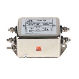 80 pcs - RS PRO 30A 115/250 V ac 50/60Hz, Chassis Mount Power Line Filter, Stud, Single Phase