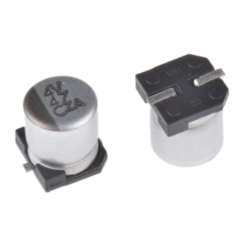 10 pcs - Nippon Chemi-Con 47μF Aluminium Electrolytic Capacitor 16V dc, Surface Mount - EMZA160ARA470ME61G