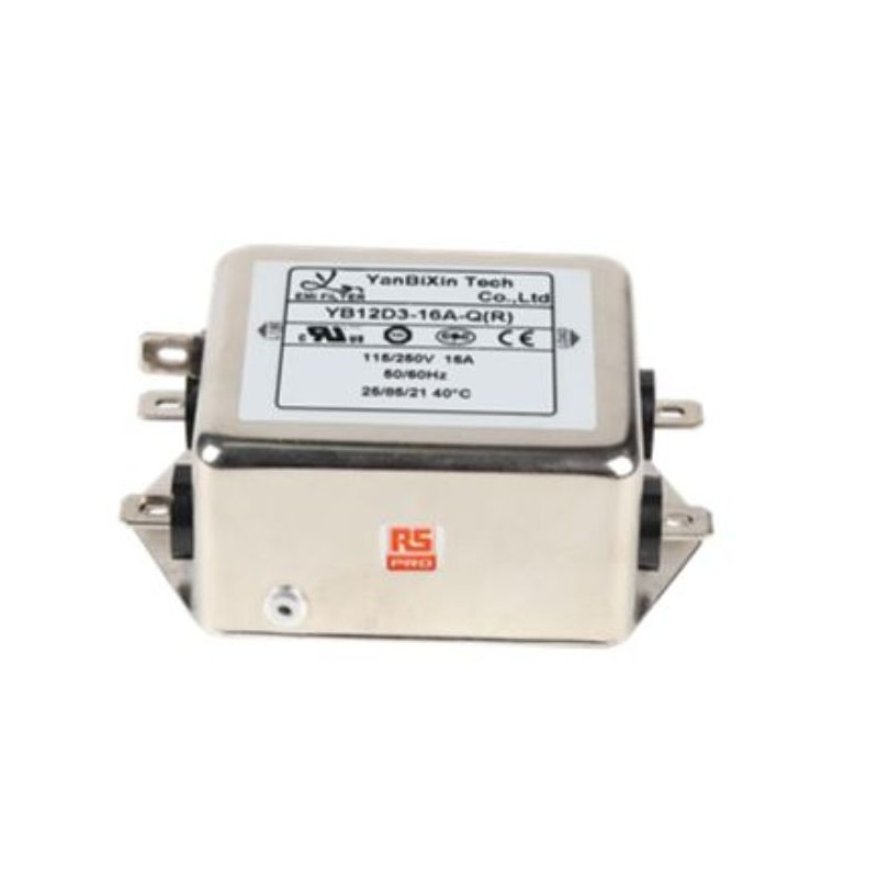 80 pcs - RS PRO 16A 115/250 V ac 50/60Hz, Chassis Mount EMC Filter, Fast-On, Single Phase