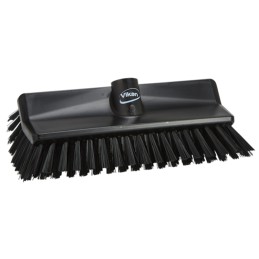 1 pcs - Vikan Medium Bristle Black Scrubbing Brush, 41mm bristle length, Polyester bristle material