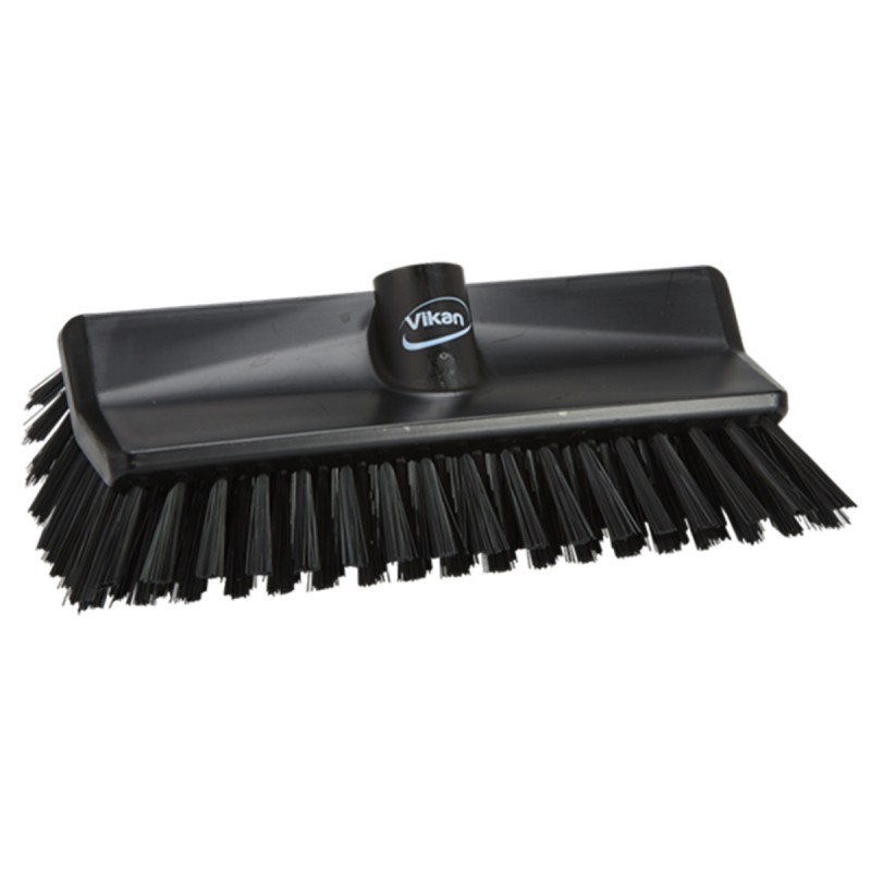 1 pcs - Vikan Medium Bristle Black Scrubbing Brush, 41mm bristle length, Polyester bristle material