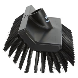 1 pcs - Vikan Medium Bristle Black Scrubbing Brush, 41mm bristle length, Polyester bristle material