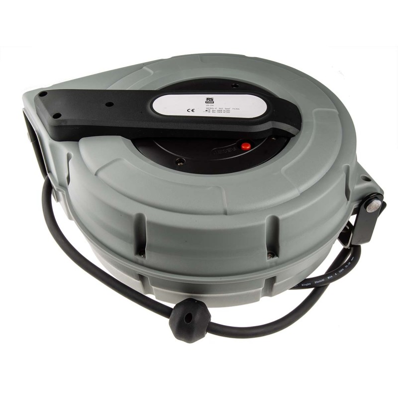 1 pcs - RS PRO 9m 0 Socket Cable Reel, 230 V ac, IP20